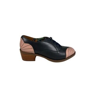 Miss L Fire 1940s 1950s Slingback Saddle Shoe Navy. 37 EUR 6.5 US